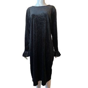 New York Company Womens Paisley Jacquard Print Dress CN140054 Black Size XXL